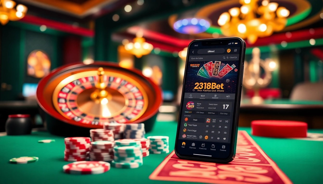 Engaging scene showcasing link vao 188bet with vibrant casino elements and online gaming excitement.