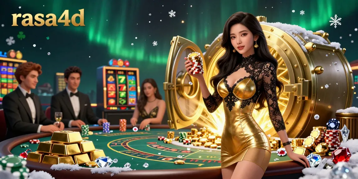 Play exciting baccarat and slots at rasa4d with a glamorous dealer and golden treasures.