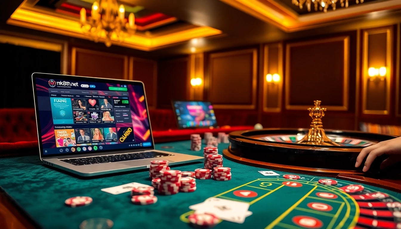 Engaging gameplay at mk8th.net with players enjoying high-stakes poker and roulette.