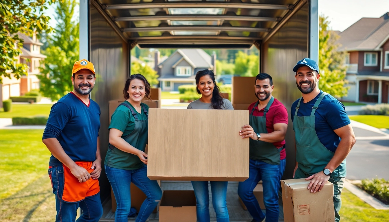 House removal companies team members expertly managing furniture relocation during a move.