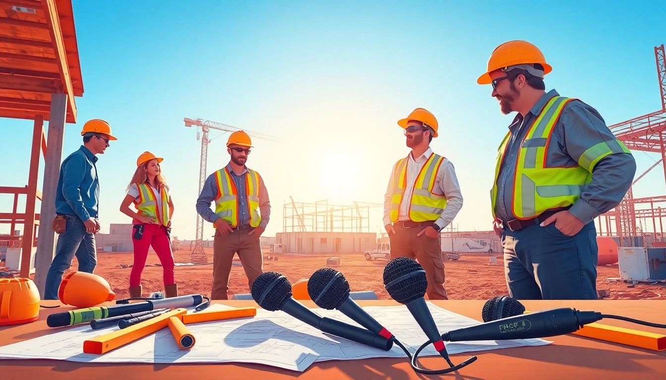 Builders showcasing teamwork at a Texas association of builders construction site.