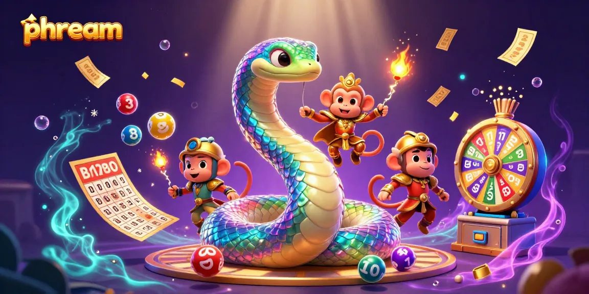Win big with phdream's vibrant lottery and gaming elements in an enchanting 3D scene.