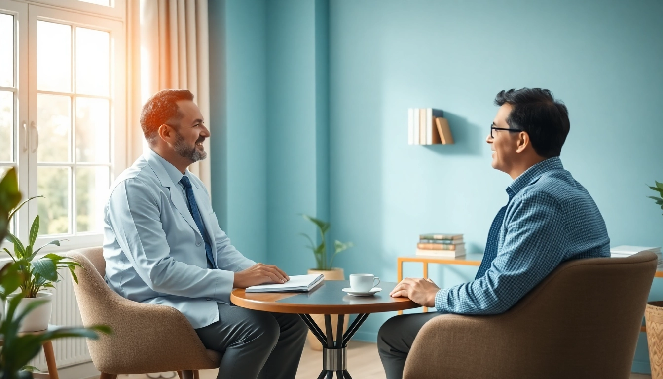 German Psychiatrist in India providing compassionate care during a therapy session.