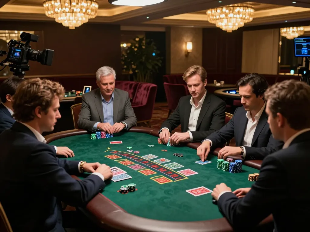 Players strategizing at a blackjack table in a luxurious casino setting at rr88.