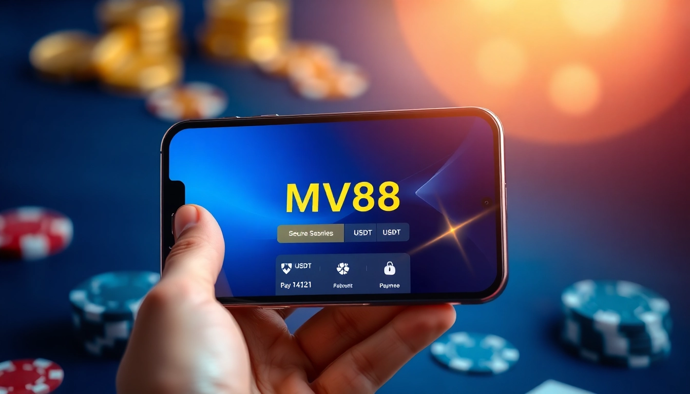 MV88 app interface showcasing secure USDT transactions on a modern smartphone.