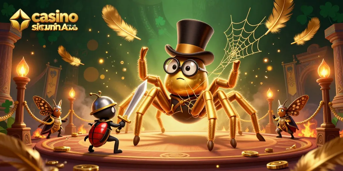 Giocatori esplorano casino sicuri non AAMS, ammirando una scena festosa e animata tra stelle di gioco e decorazioni scintillanti.