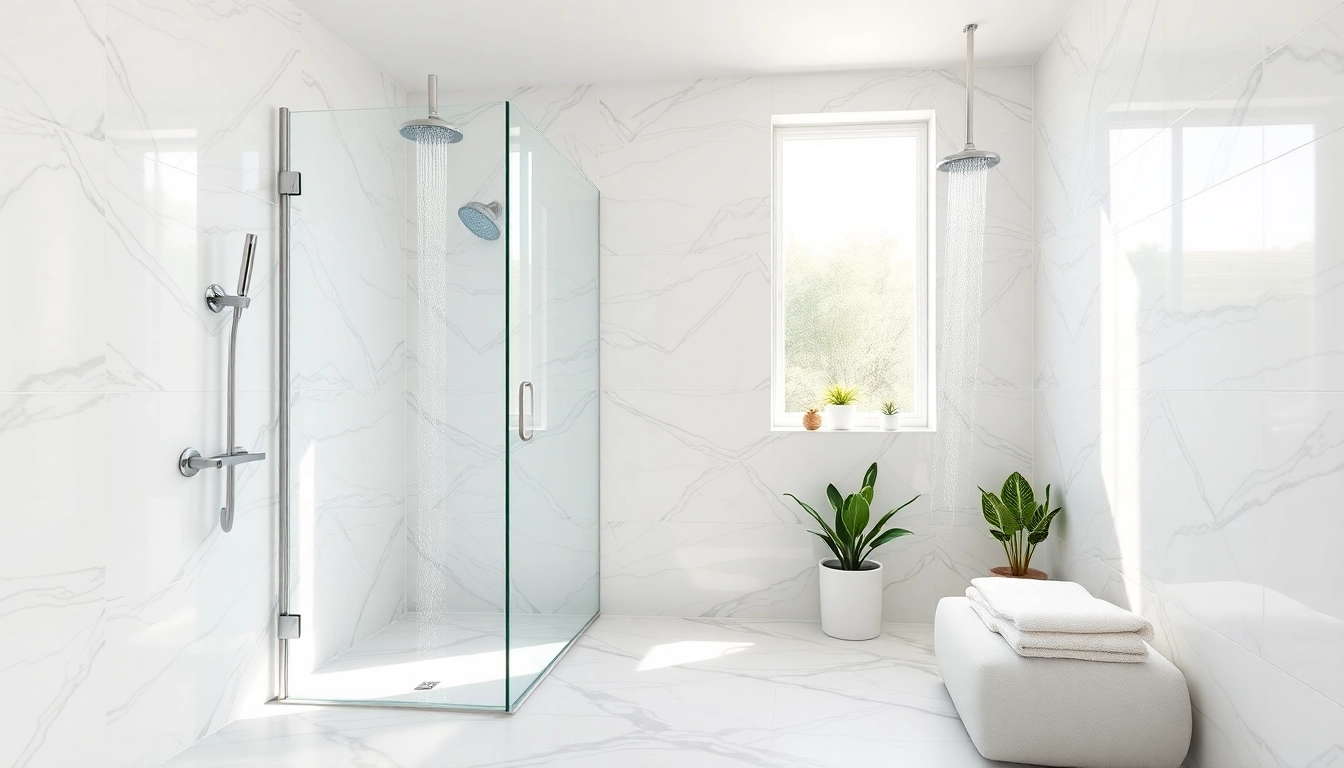 Discover the beauty of elegant showers Australia with a luxurious bathroom setup featuring sleek designs.