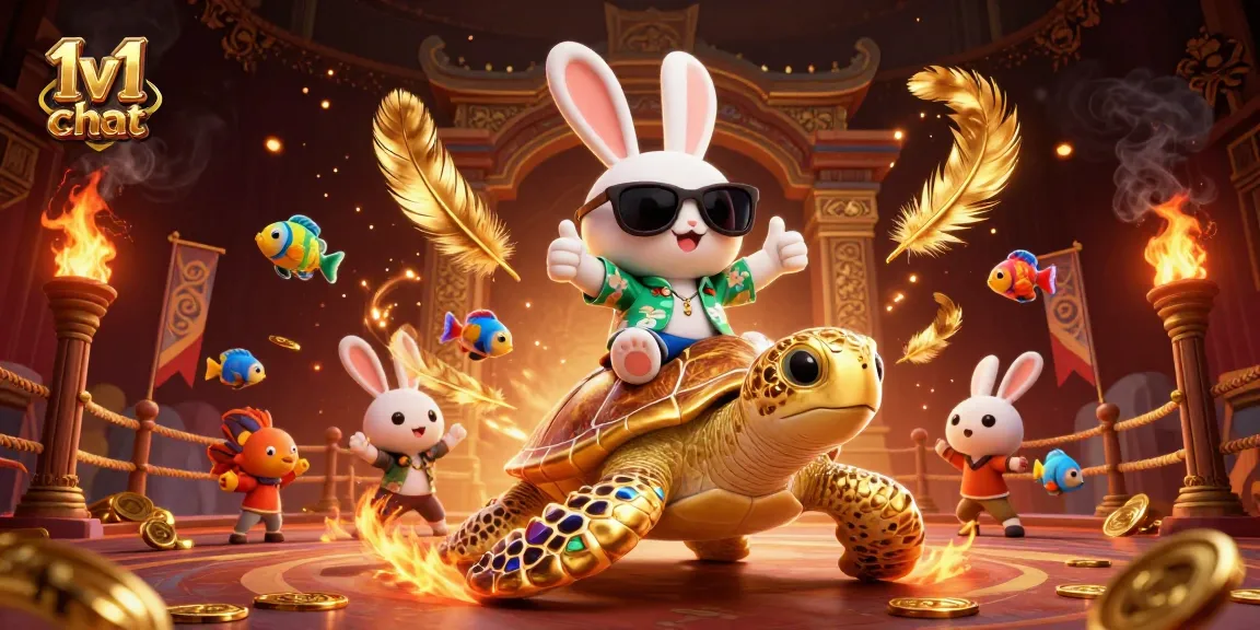 Engage in a thrilling 1v1 chat with dynamic visuals and casino-themed elements.