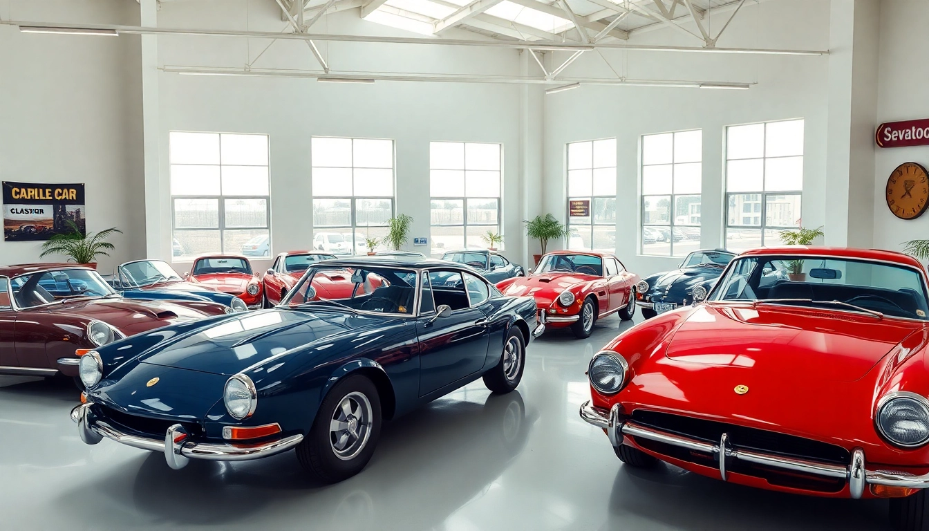 Experience classic car storage featuring pristine classic cars in a modern facility.