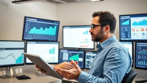 Expert discussing strategies for google penalty service in a modern office.