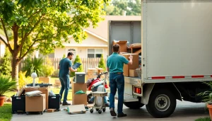 Enhance your space with Myeasyjunkremoval.com, featuring a professional junk removal team at work.