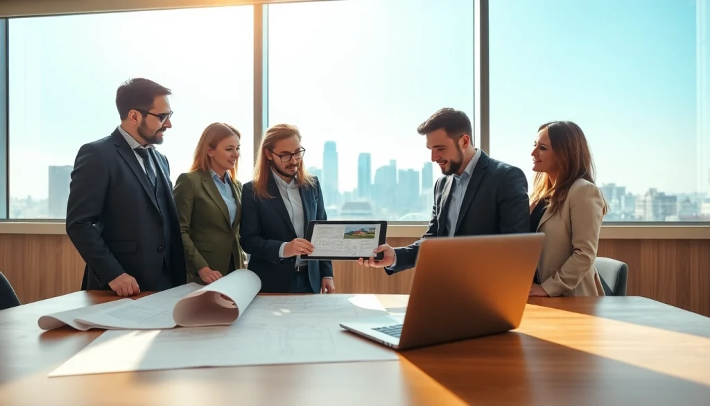 Bewerten Sie Ihr Haus in Frankfurt mit https://frankfurt-haus-bewerten.de durch ein Expertenteam in einer modernen Büroumgebung.