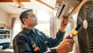 Explore the work of a technician from https://nobleheatingairservices.com ensuring HVAC system efficiency.