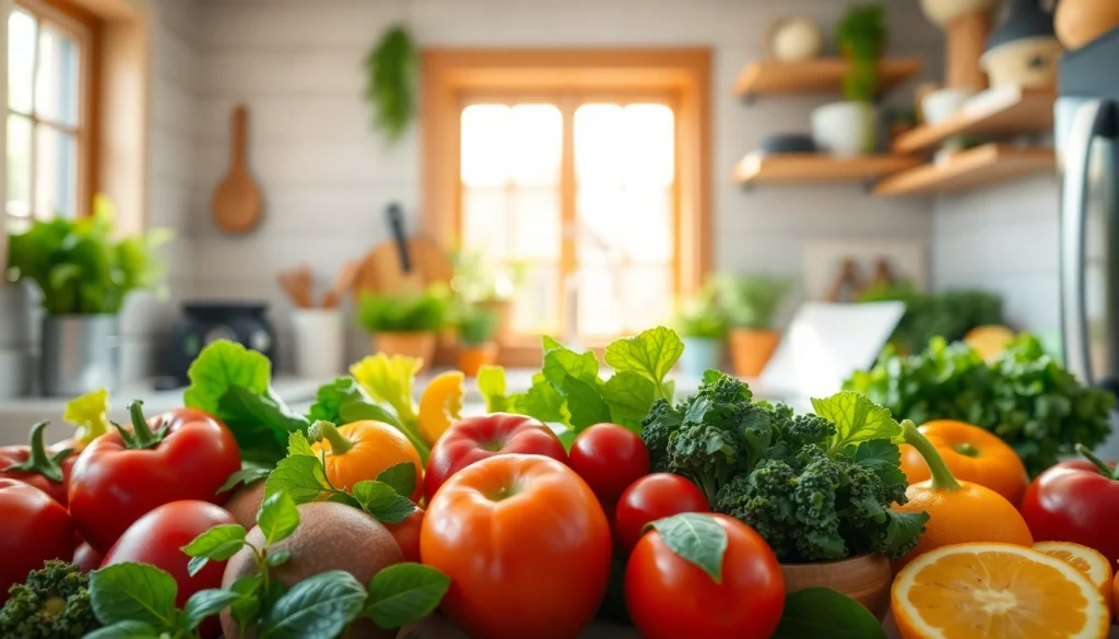 Engaging cooking setup featuring vibrant foods from https://healthyvix.com to inspire healthy eating.