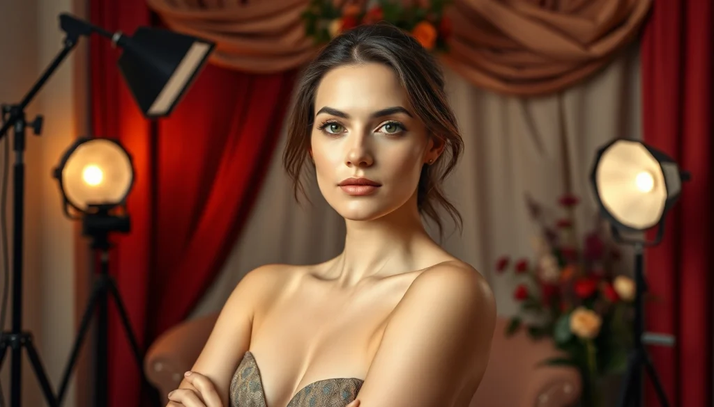 Il fotografo di ritratto Milano cattura un elegante soggetto in uno studio stiloso.