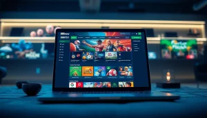 Experience 888new's vibrant online gaming interface showcasing sports betting and casino games with trusted security features.