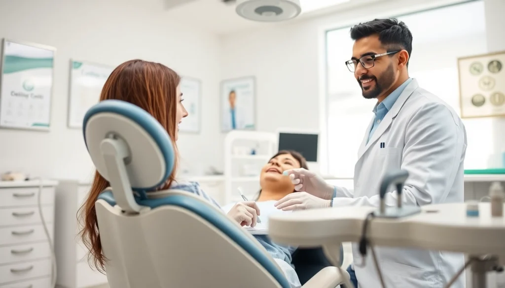 Dr. Shahram Valiani DDS providing dental care in a modern clinic setting, emphasizing professionalism.