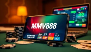 Experience MV88's secure betting on a mobile device interface.