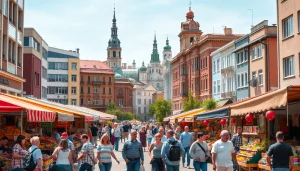 Новини Сум з https://sumy24.com.ua: жвава вулиця з місцевими ярмарками.