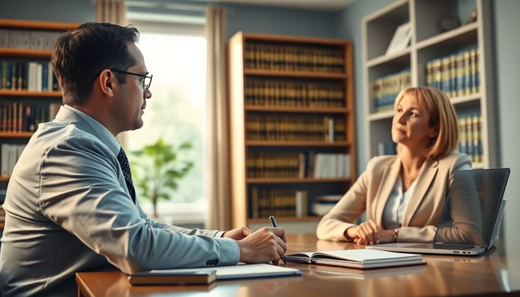 Consultation with a child custody attorney at https://www.tnlmiami.com, illustrating a professional and welcoming atmosphere.