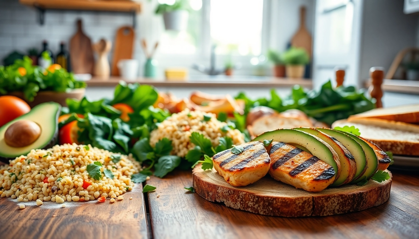 Delicious recipes showcased on recipesalexarciab.com featuring fresh ingredients on wooden table