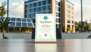 Certificado Ahorro Energético destacando en un ambiente profesional de eficiencia energética.