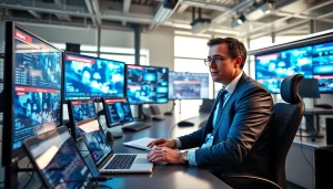 Read the latest tech news highlights in a vibrant newsroom setting featuring tech updates.