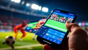 Explore the best sports betting apps in India through a vivid mobile app interface showcasing user engagement.
