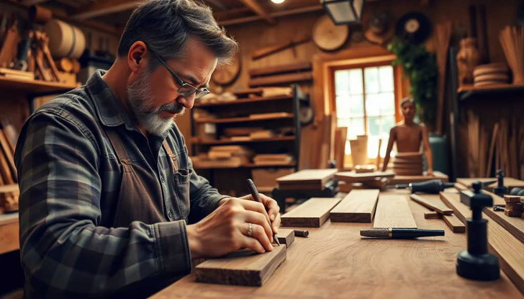 Creating innovative teds woodworking projects in a warm, inviting workshop setting.