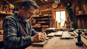 Creating innovative teds woodworking projects in a warm, inviting workshop setting.