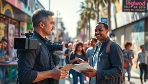 Engaging journalist from https://2urbangirls.com capturing community stories in Inglewood.