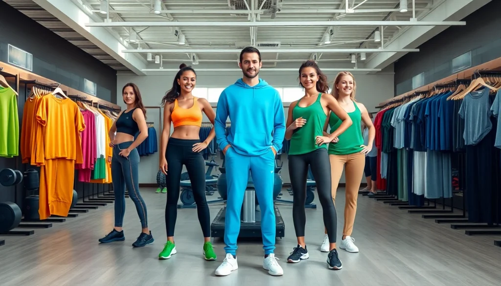 Les vêtements de sport pa-sport présentés dans un magasin moderne et accueillant.