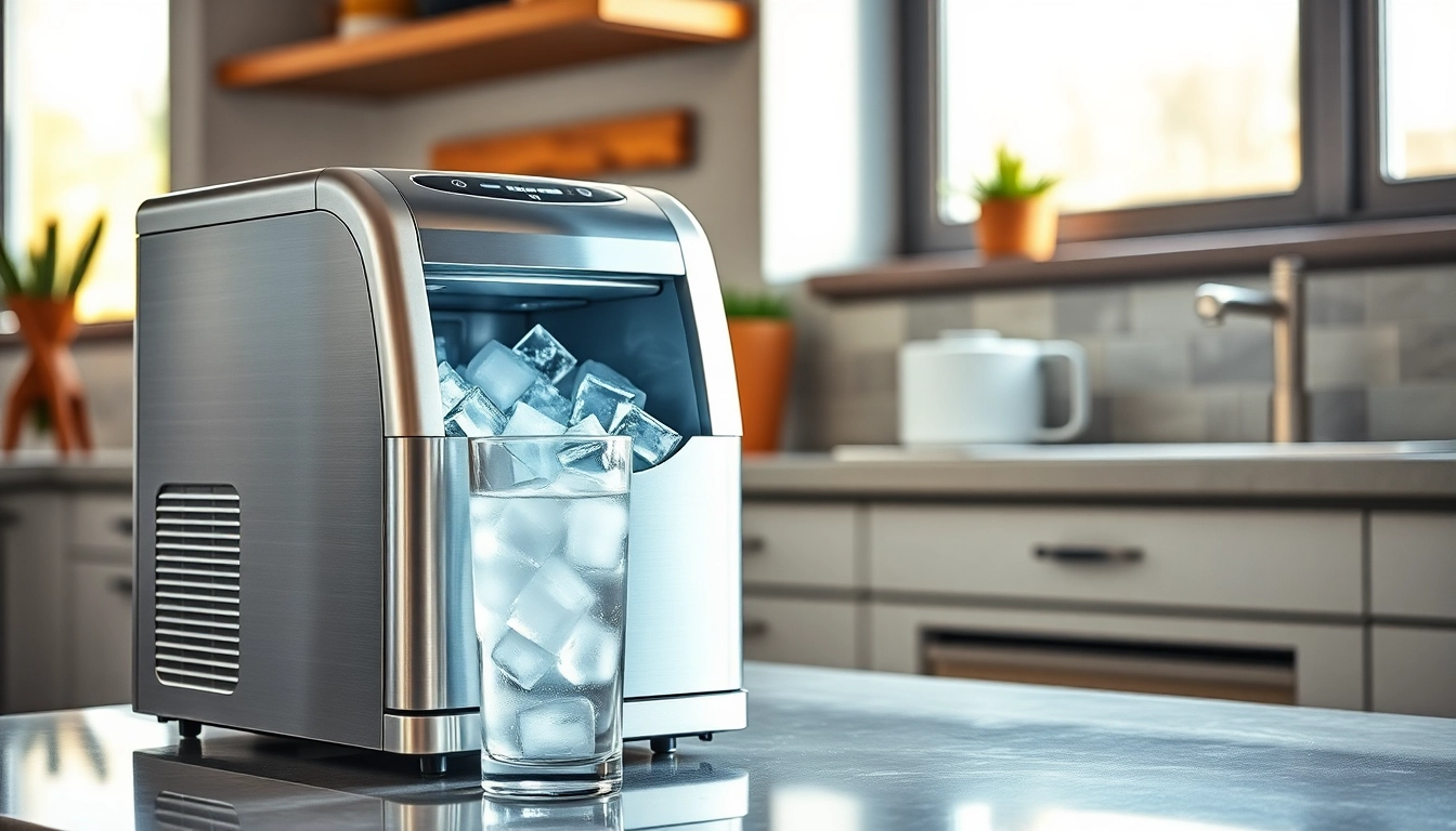 The affordable ice maker creates fresh ice cubes, enhancing your drink experience.