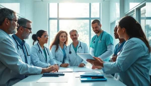 Enhancing healthcare collaboration at https://tweestedenziekenhuis.nl during a professional team meeting.