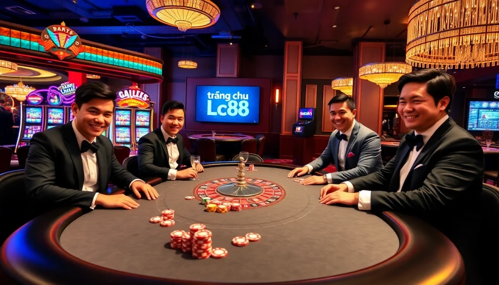 Experience the ultimate gaming excitement at trang chu lc88 with high-stakes poker tables and vibrant slot machines.