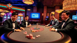 Experience the ultimate gaming excitement at trang chu lc88 with high-stakes poker tables and vibrant slot machines.
