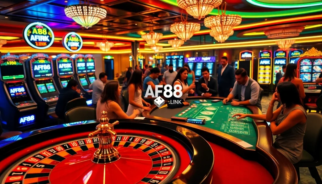 Experience the excitement of gambling at AF88 LINK with engaging games and vibrant casino atmosphere.