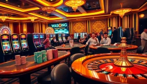 Engage with the thrilling atmosphere of https://rr88c.org/ showcasing vibrant casino tables and exciting gameplay.