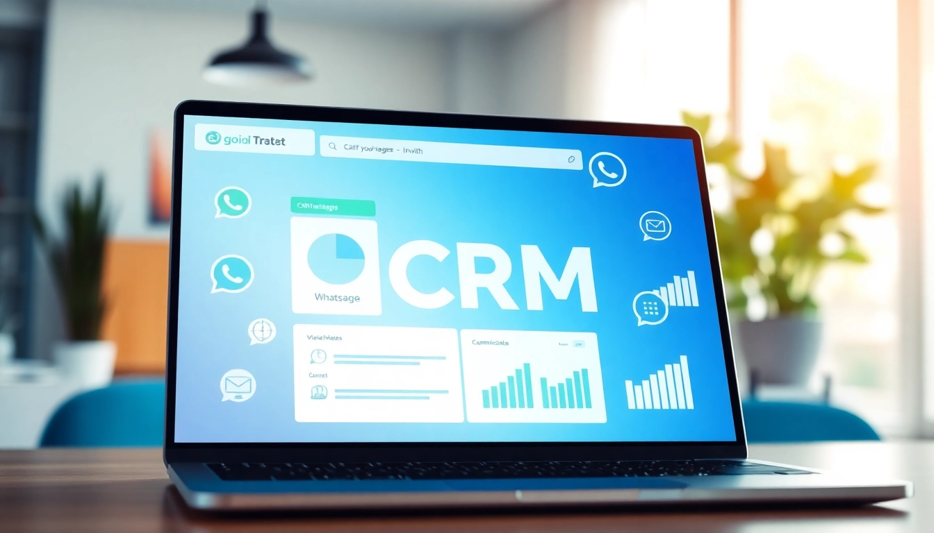 What is a CRM for WhatsApp showcasing a modern interface integrated with communication tools.