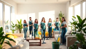 Experience premier house cleaning services at https://ecocleanellies.com, showcasing our dedicated team in action.