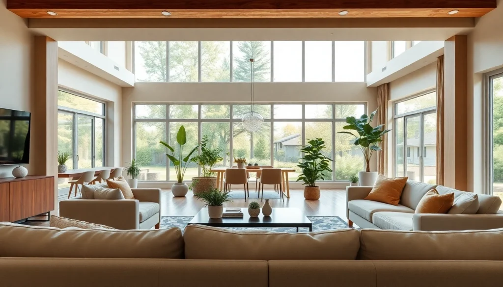 Home renovation living room beautifully transformed with stylish furniture and natural lighting.
