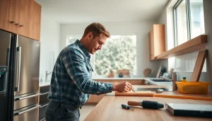 Transform a space with expert home renovation techniques and modern kitchen design.