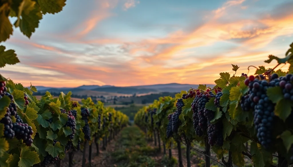 Enjoying wine tasting at Winery Sacramento with picturesque vineyard views and sunset ambiance.