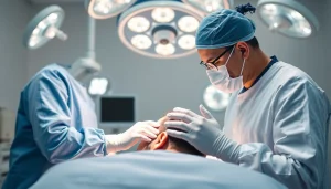 Hair transplant london surgery in a modern clinic with professional staff