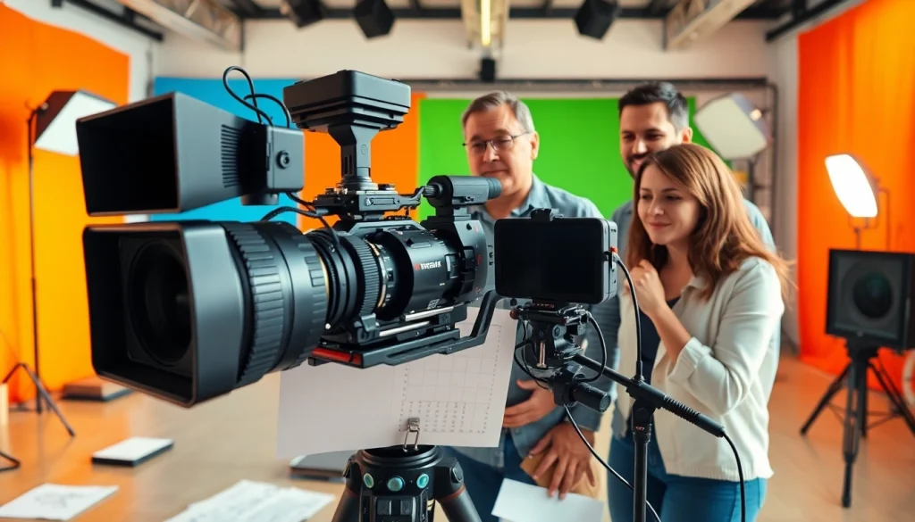 Showcasing a skilled team at a Video Production Company Calgary creating engaging content with advanced equipment.