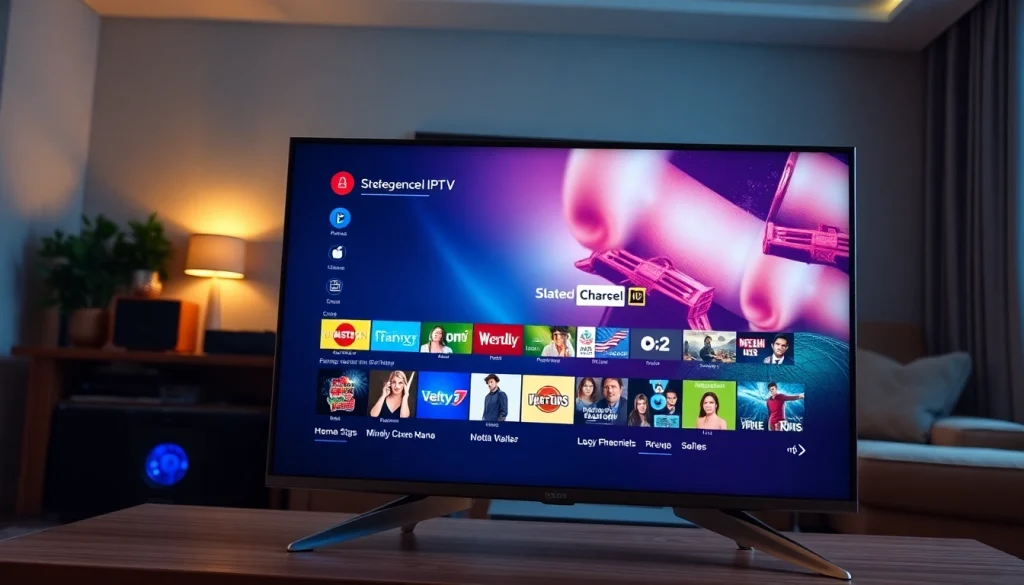 Stream thousands of channels with https://bosstv.ca in a cozy living room setting.