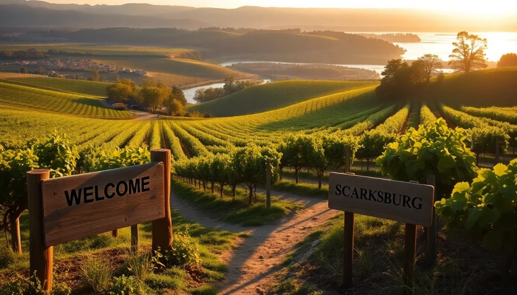 Explore the scenic vineyard landscape of Clarksburg, CA during golden hour light.