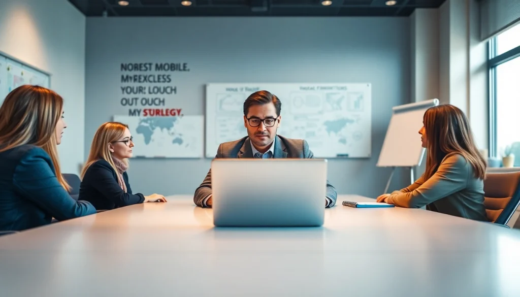 Engaging business coach los Angeles facilitating a discussion in a modern office environment.