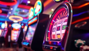 Menang besar dengan slot depo 1k di mesin slot modern penuh warna.