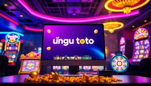 Menampilkan antarmuka situs ungu toto yang menarik untuk permainan slot online.